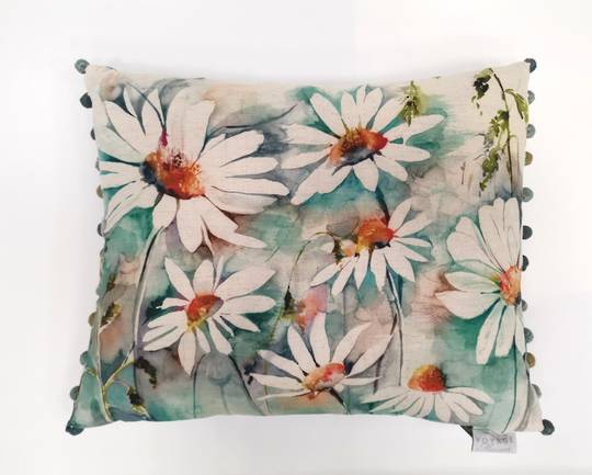 Importico - Voyage Maison - Country Blooms - Prairie Meadows Cushion - Biscay